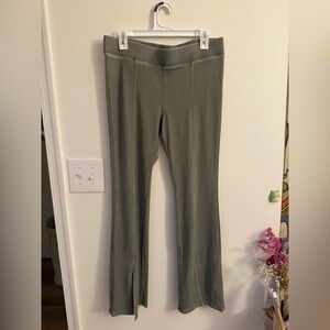 Wild Fable Gray Flare Pants with Smooth Waistband